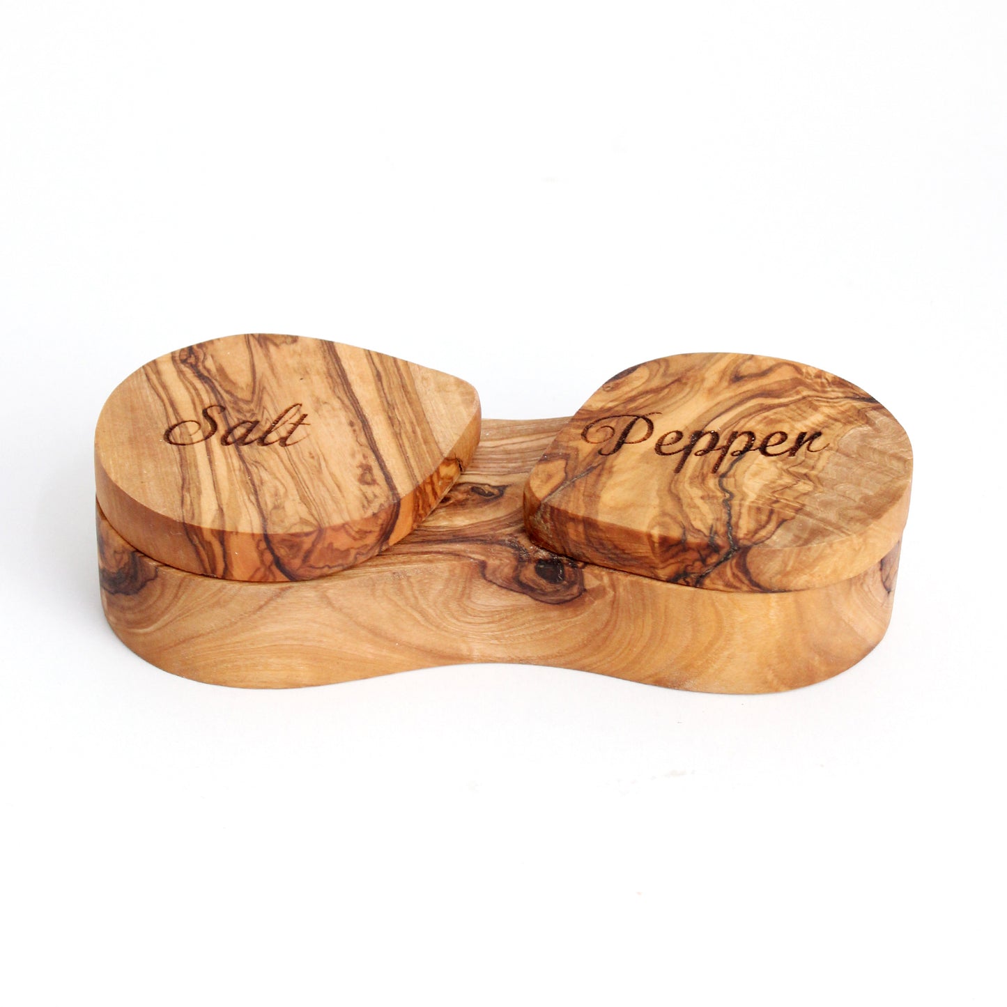 Olive Wood Salt and pepper Keeper | SALT AND PEPPER BOX