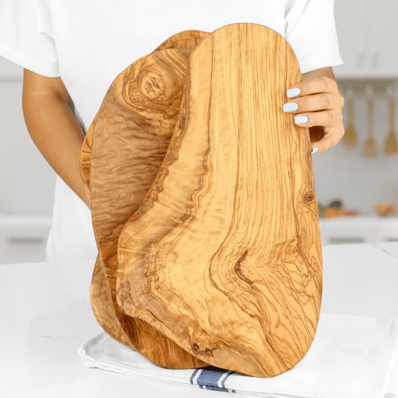 Handmade Rustic Olive Wood Coasters