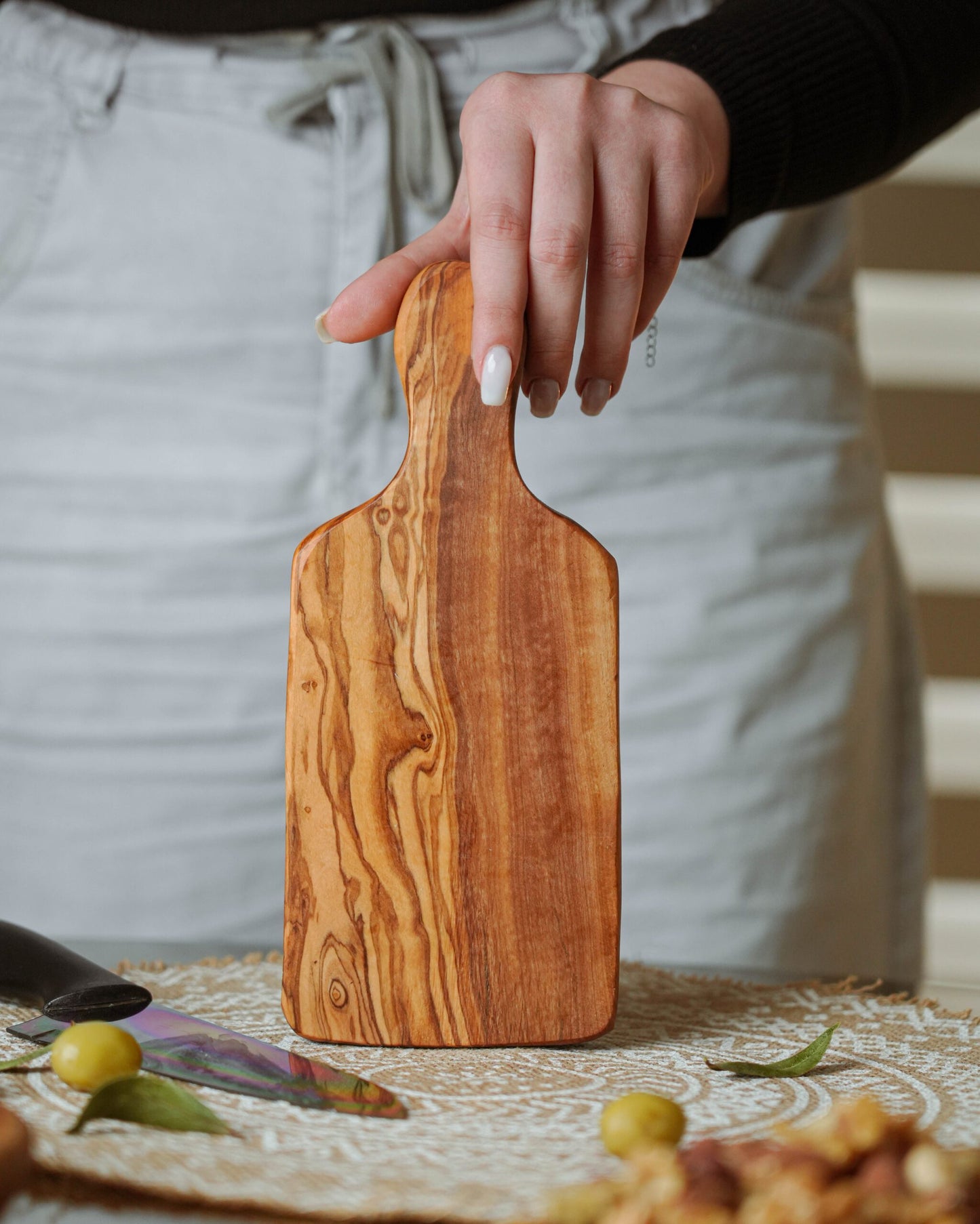 Handcrafted Olive Wood Cutting Board