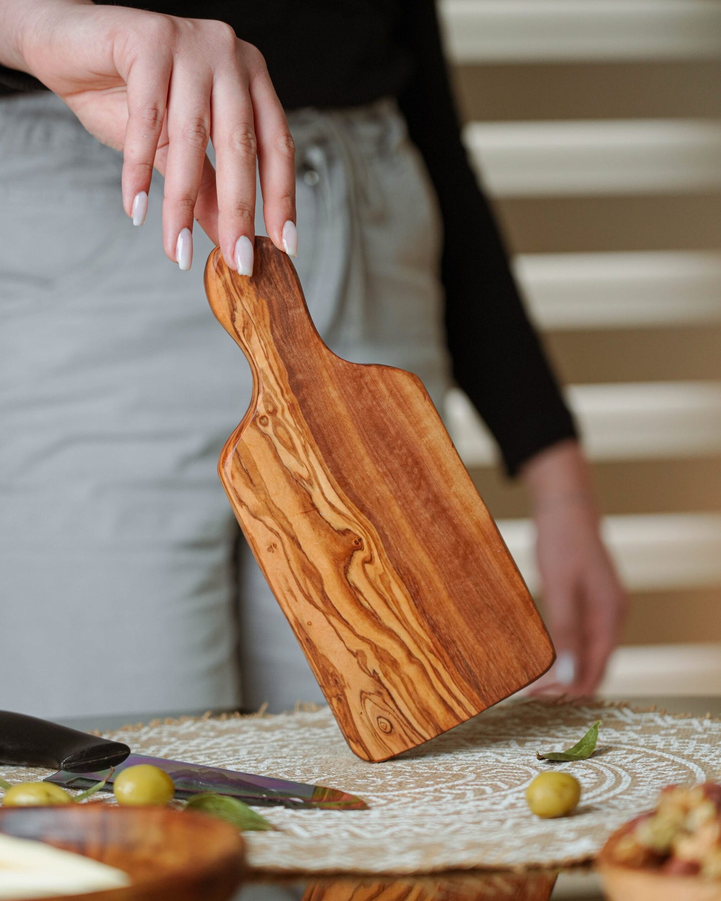 Handcrafted Olive Wood Cutting Board