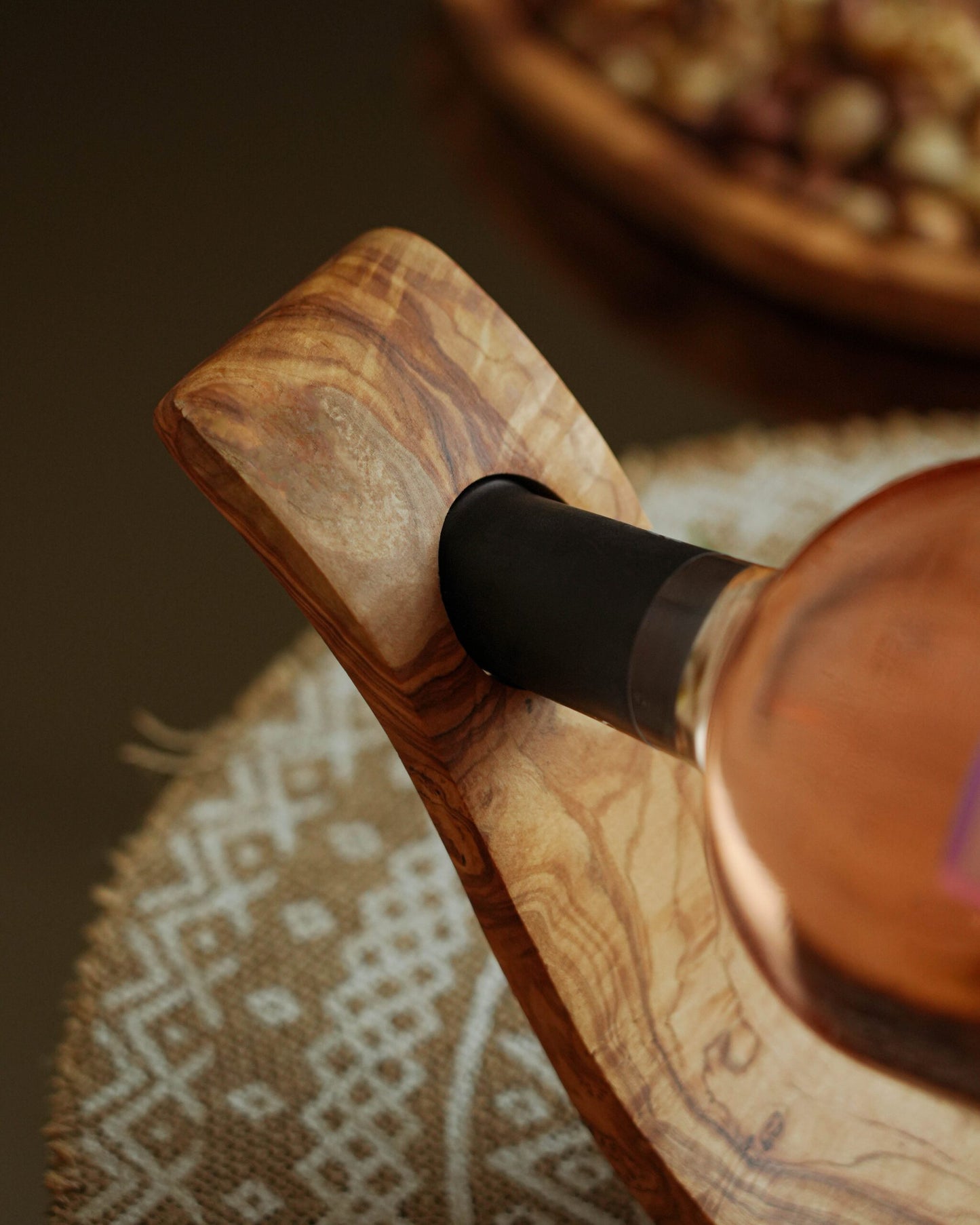 Olivewood Wine Bottle Holder
