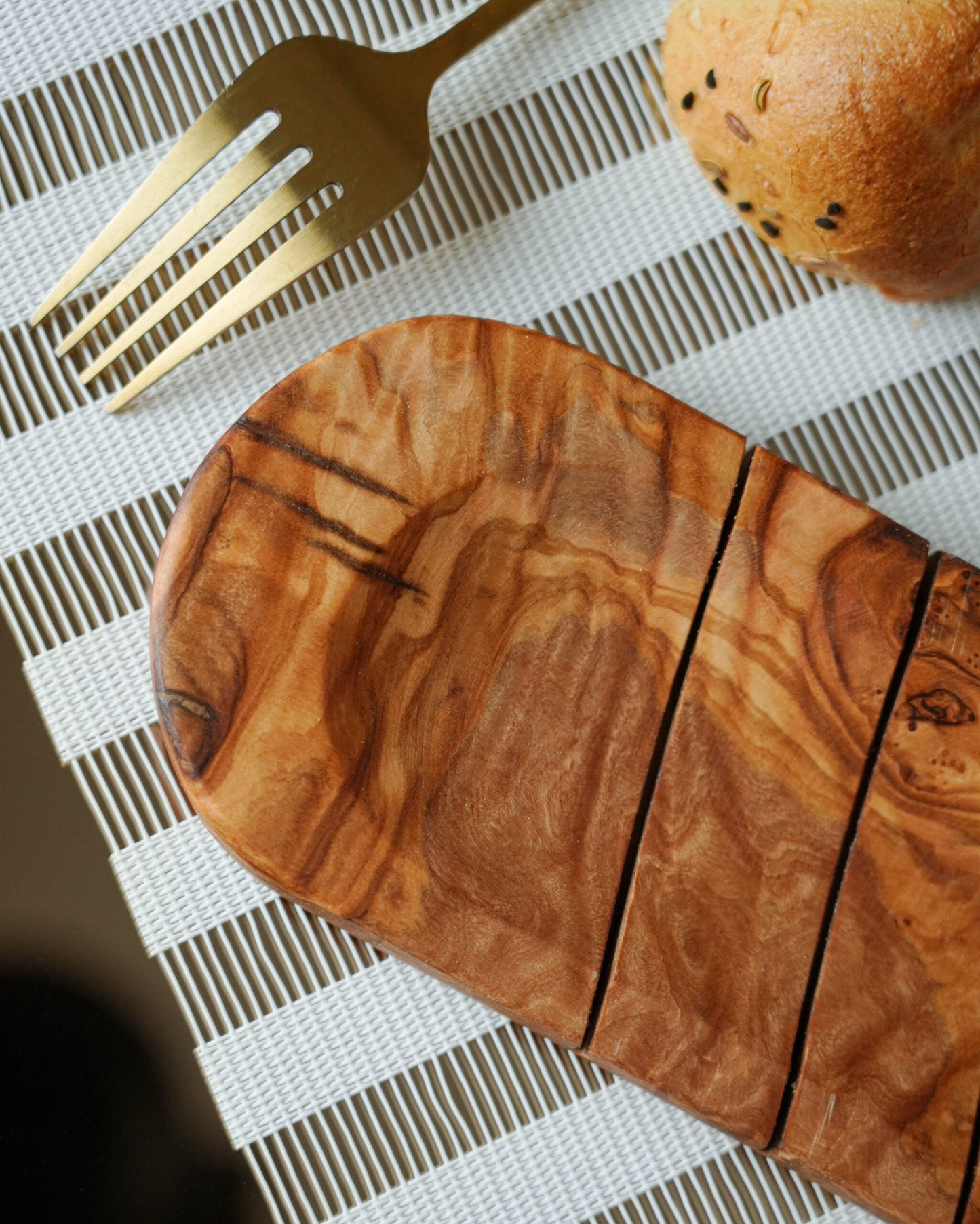 Handmade Olive Wood Bread Slicing Board