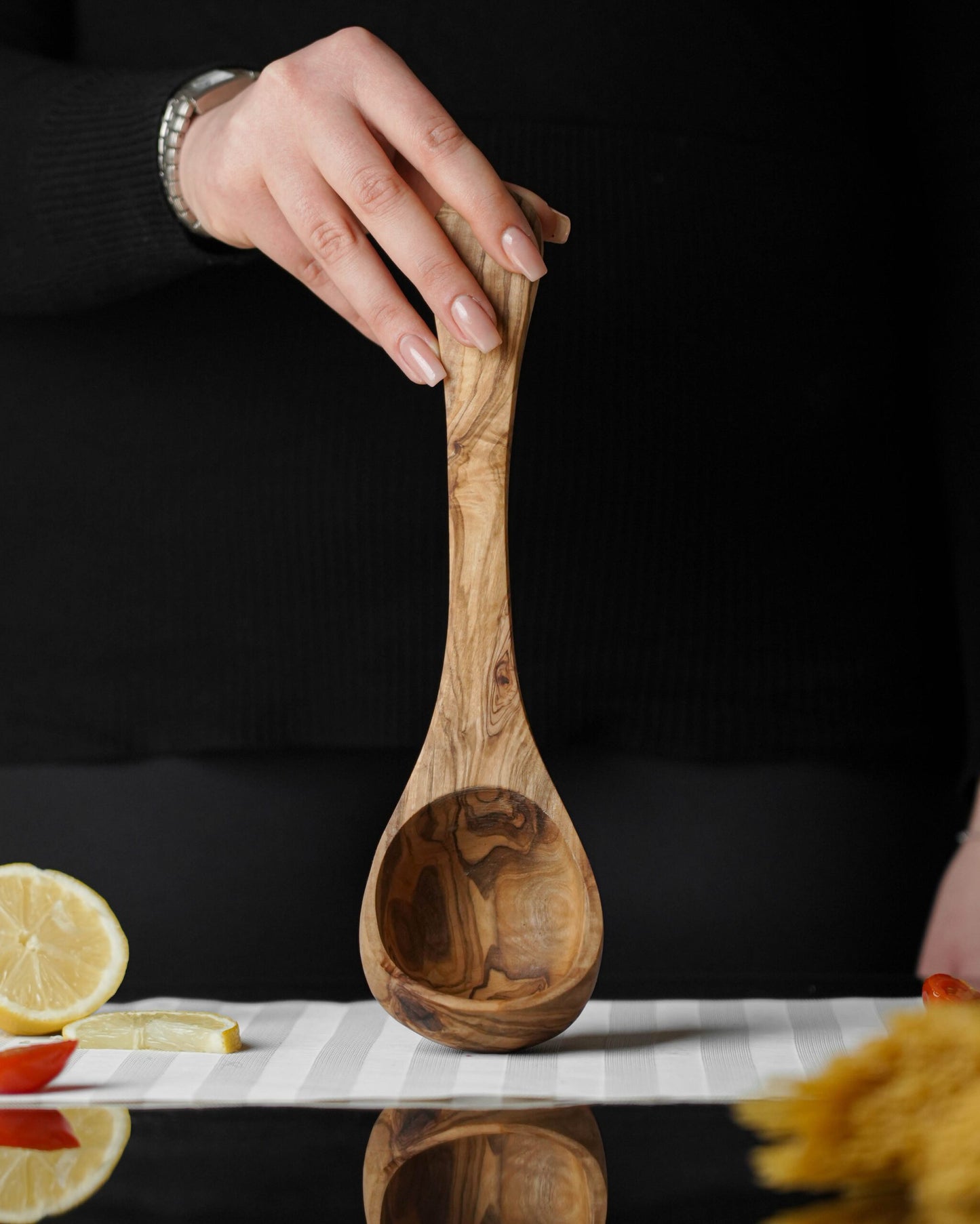 Handcrafted Olive Wood Ladle