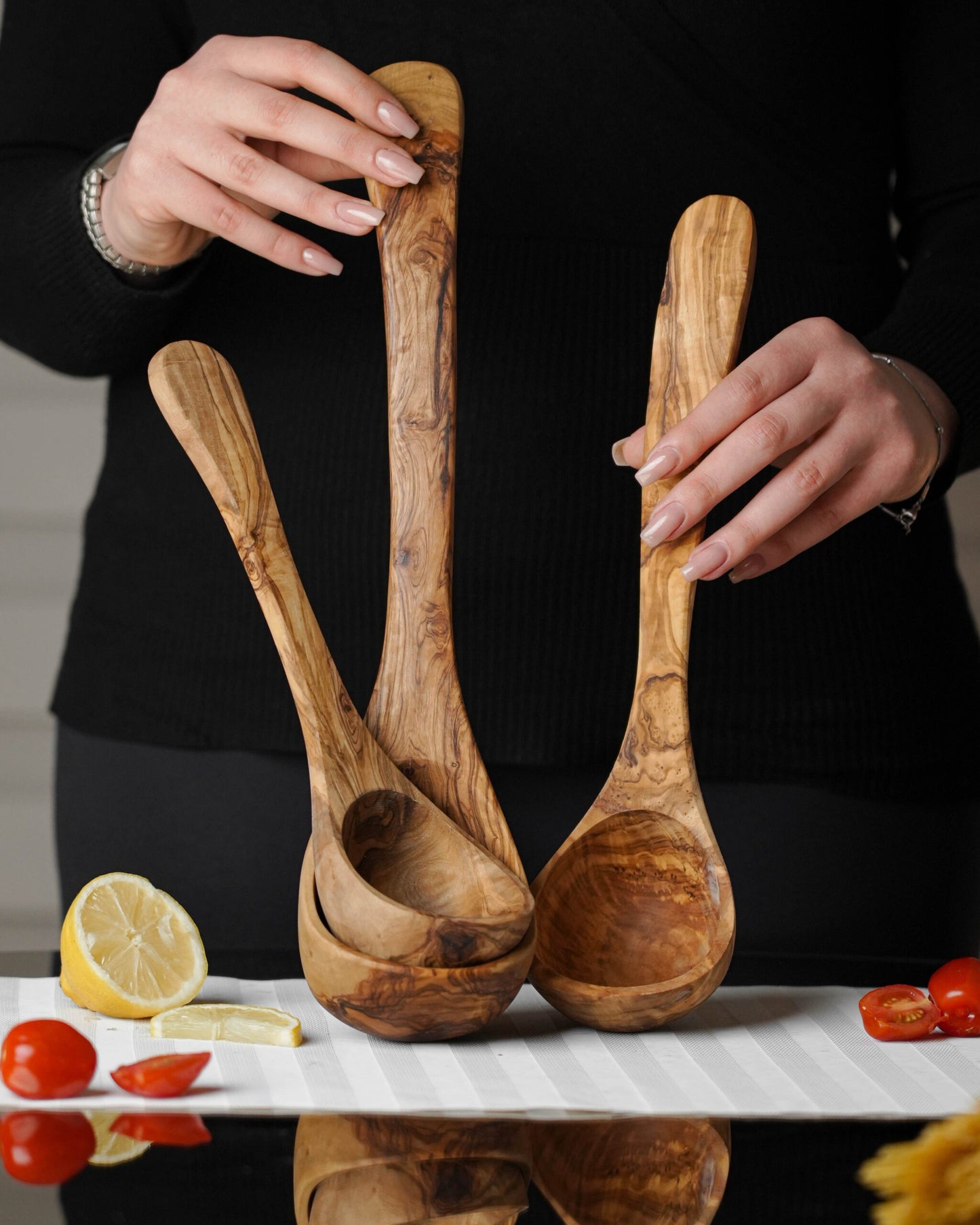 Handcrafted Olive Wood Ladle