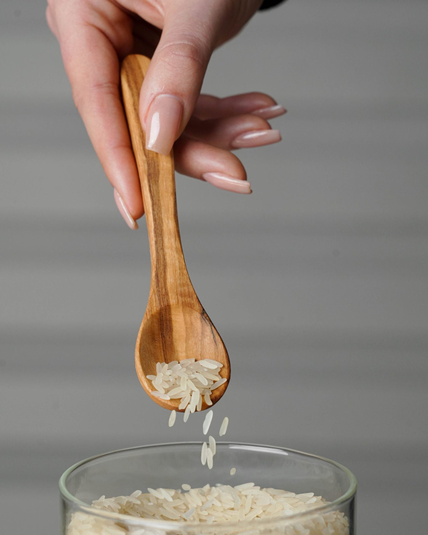 Small Olive Wood Coffee Spoon set