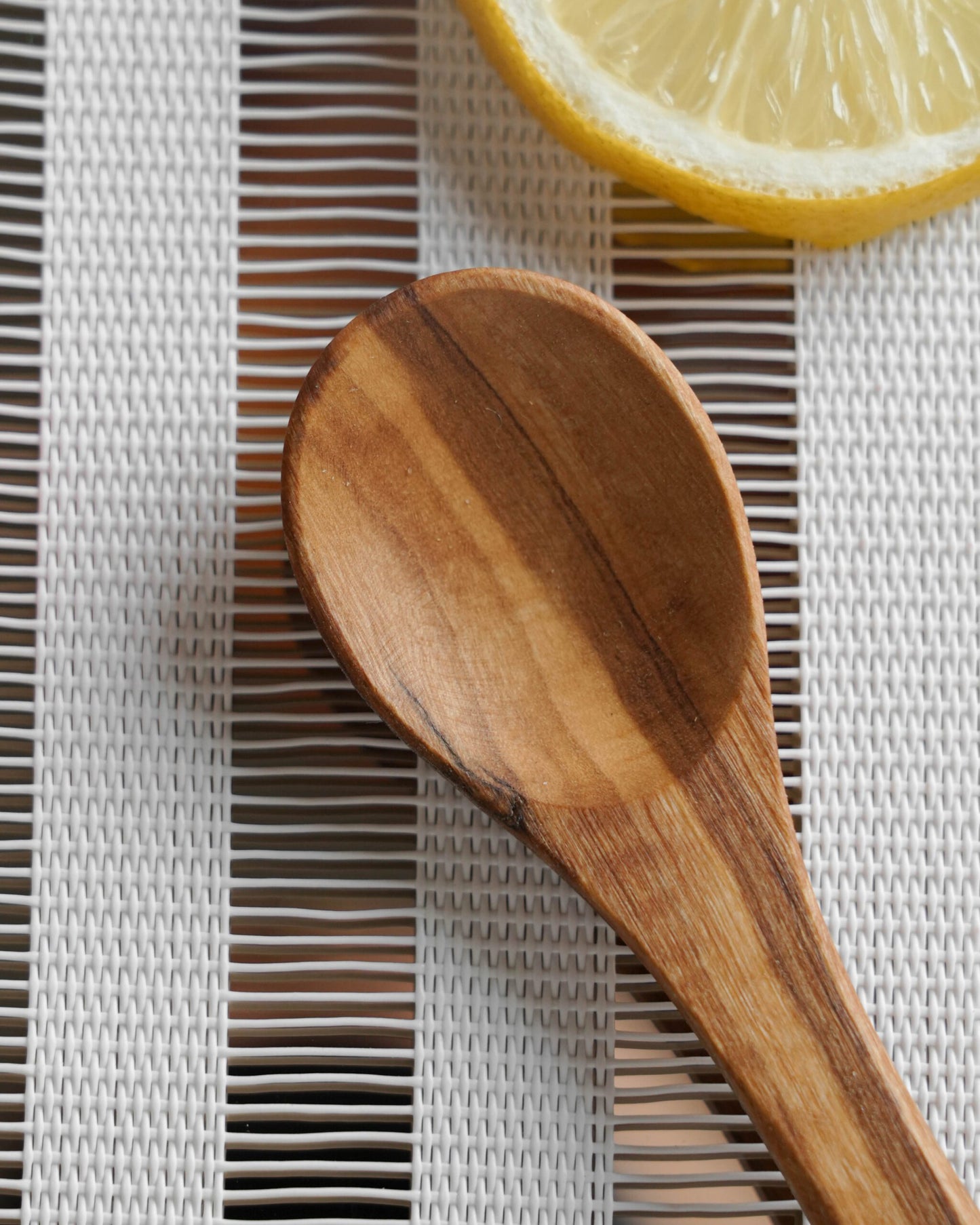 Small Olive Wood Coffee Spoon set