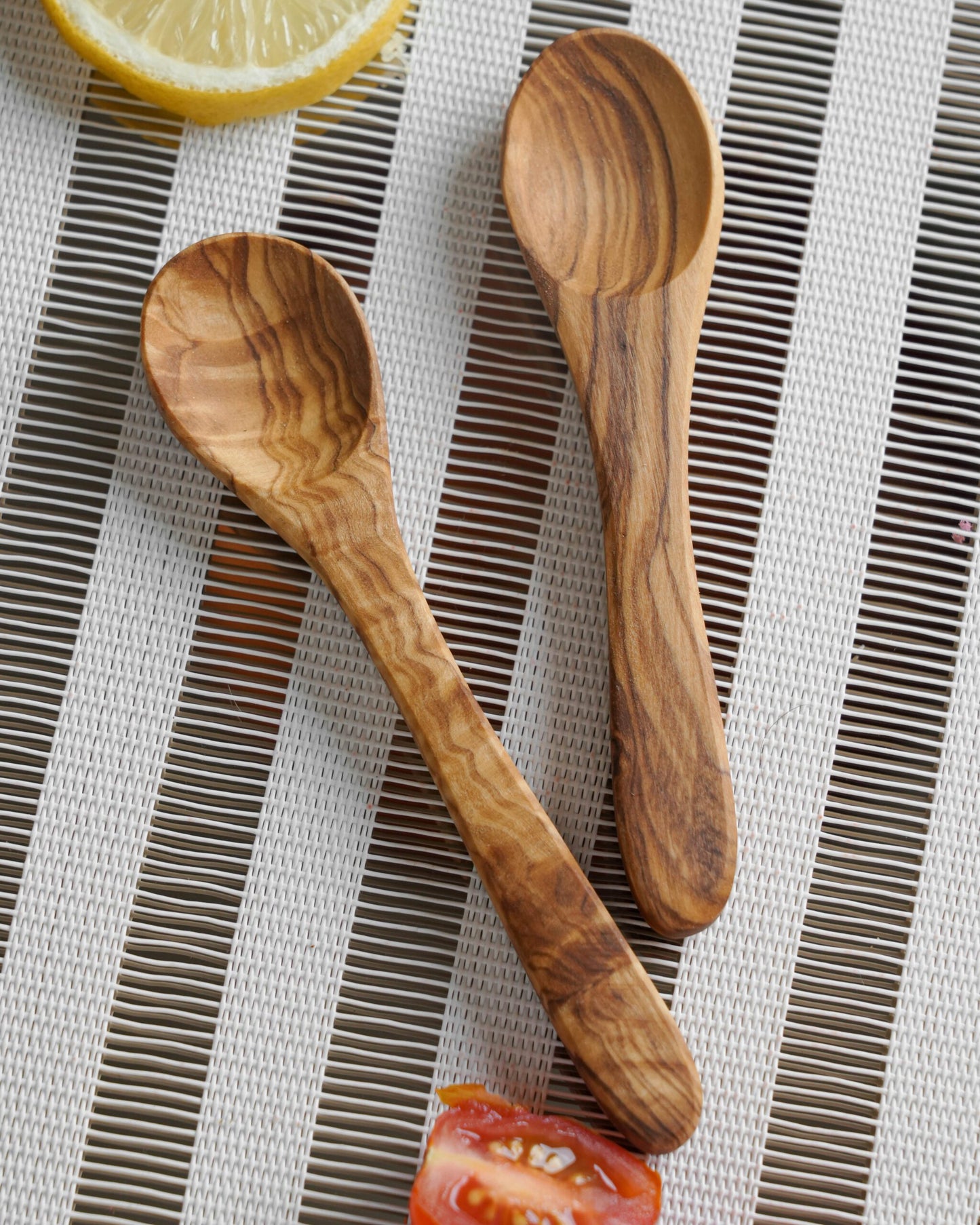 Small Olive Wood Coffee Spoon set