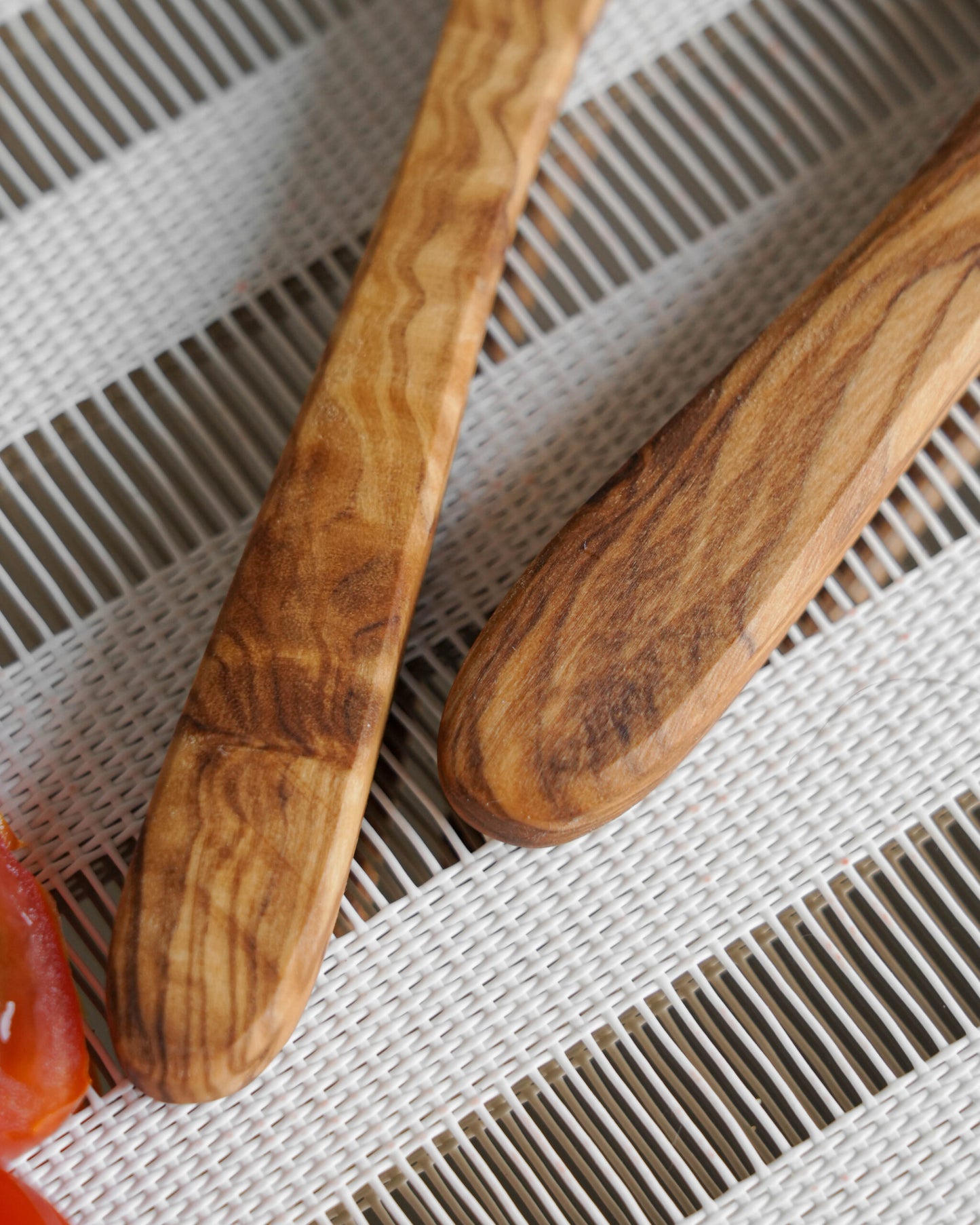Small Olive Wood Coffee Spoon set