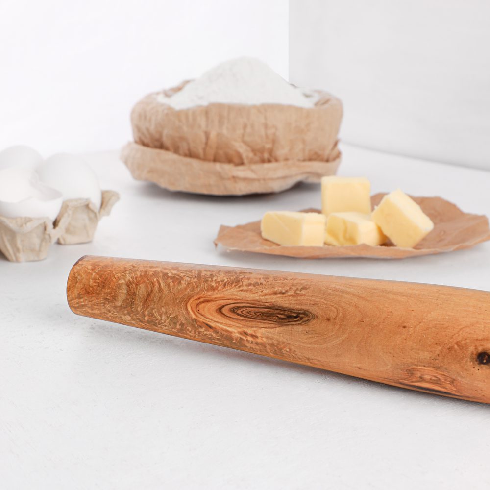 Olive Wood French Rolling Pin Handled