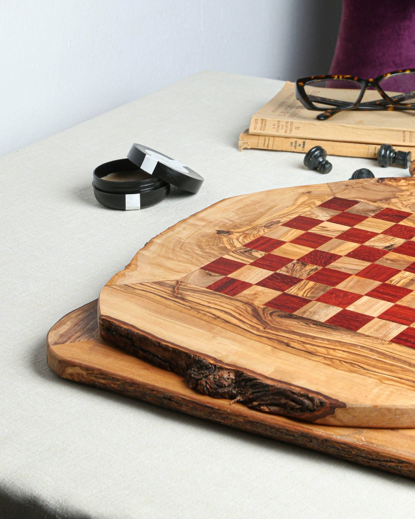Minimalist CHESS SET WITHOUT FOOTHOLD IRREGULAR RUSTIC | FREE PERSONALIZATION