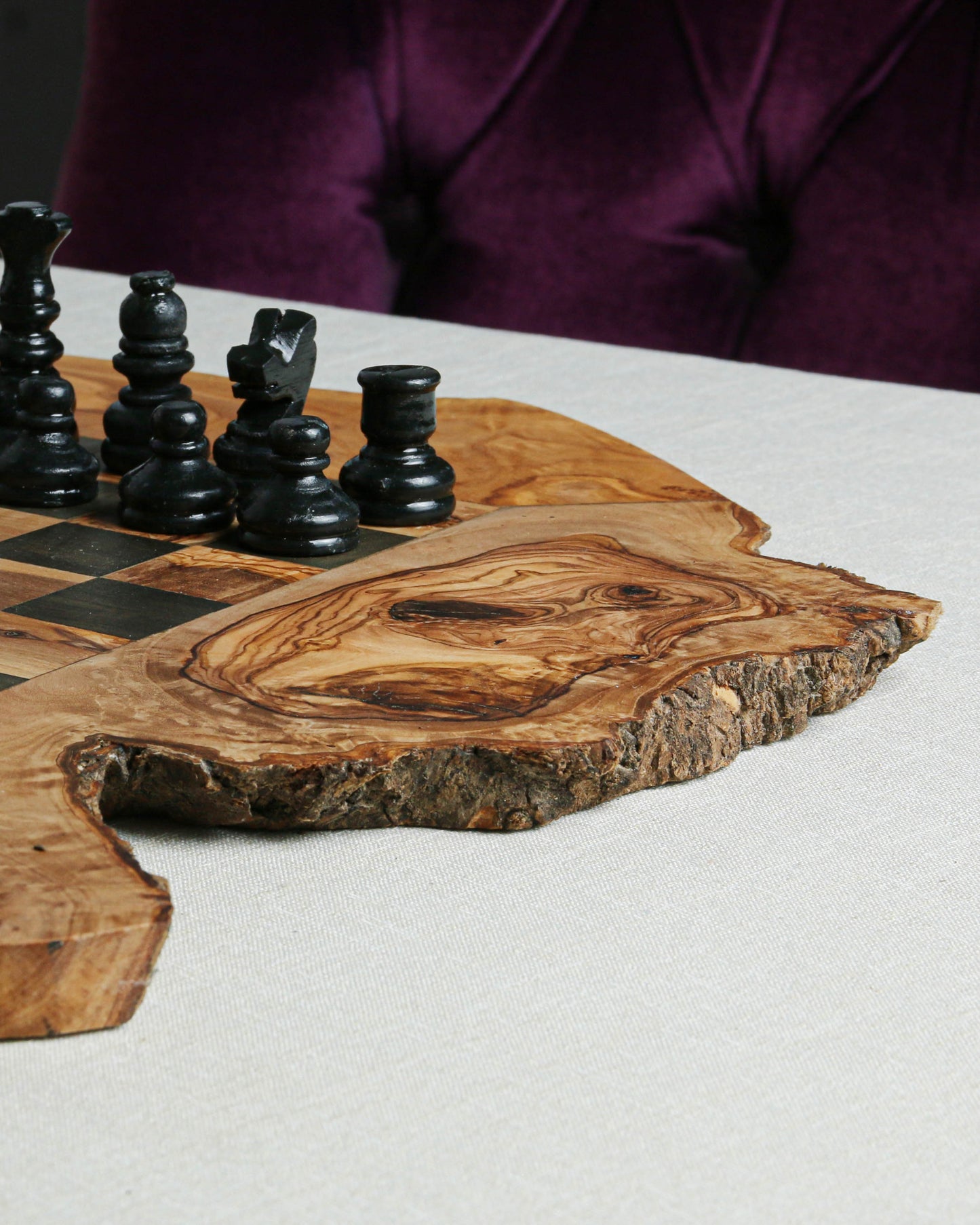 Minimalist CHESS SET WITHOUT FOOTHOLD IRREGULAR RUSTIC | FREE PERSONALIZATION