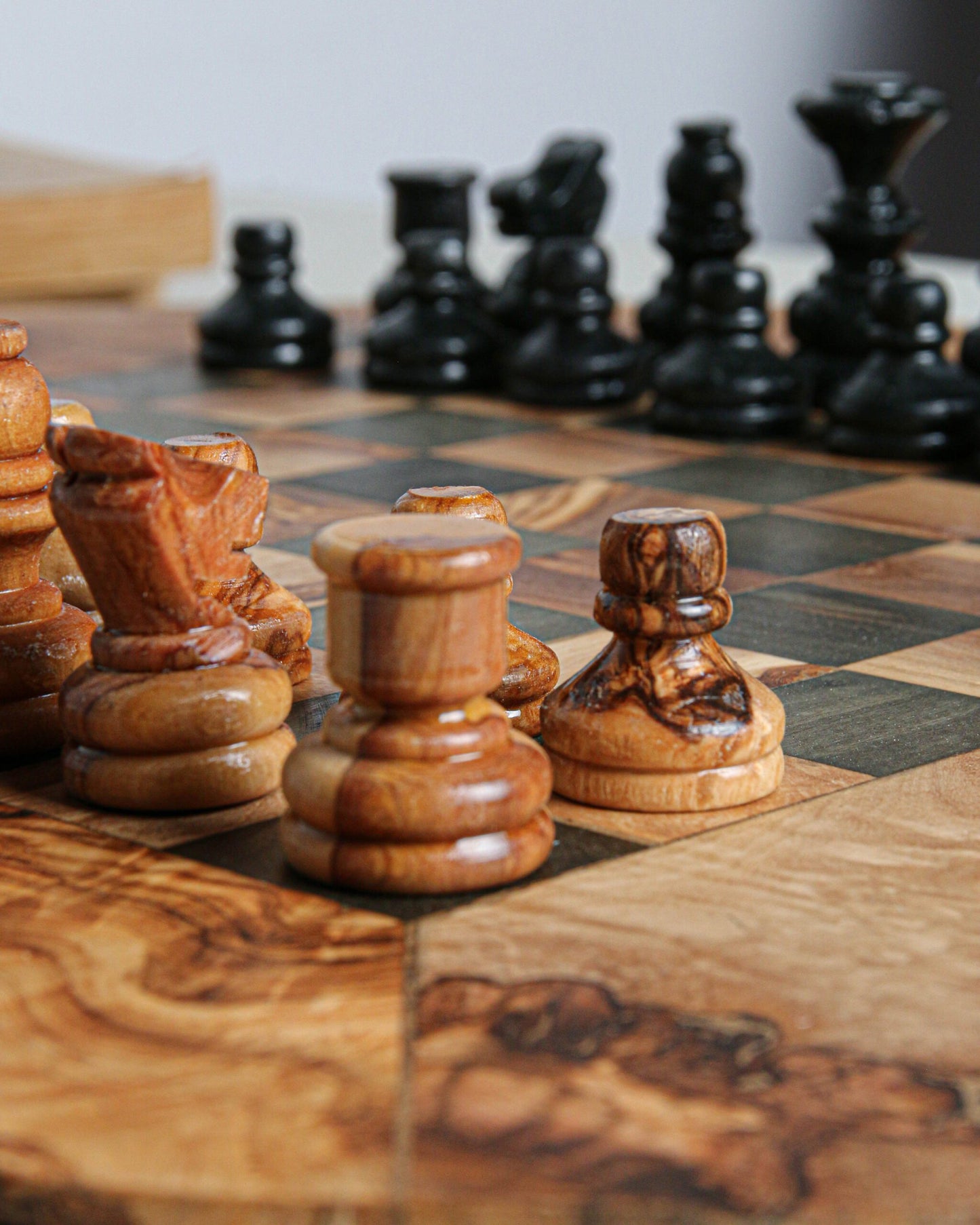 Minimalist CHESS SET WITHOUT FOOTHOLD IRREGULAR RUSTIC | FREE PERSONALIZATION