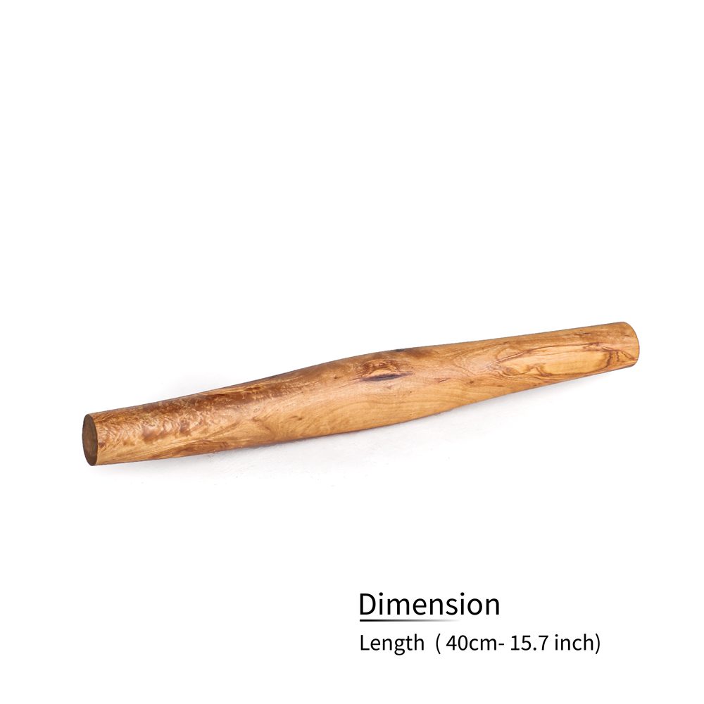Olive Wood French Rolling Pin Handled