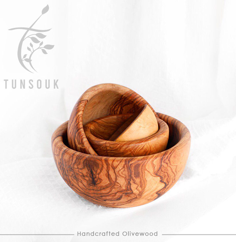 Olive Wood Nesting Bowls – Set of 4 | Limited Time Black Friday Discount