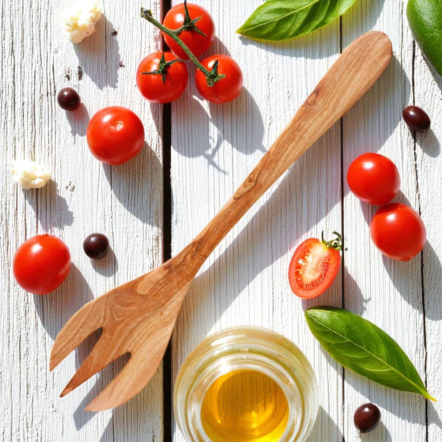 Salad Fork Handmade from Olive Wood
