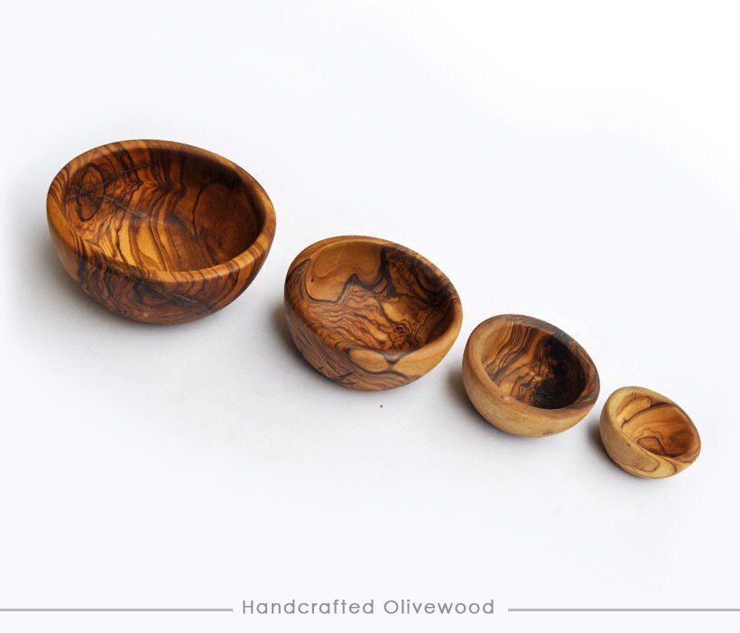 Olive Wood Nesting Bowls – Set of 4 | Limited Time Black Friday Discount