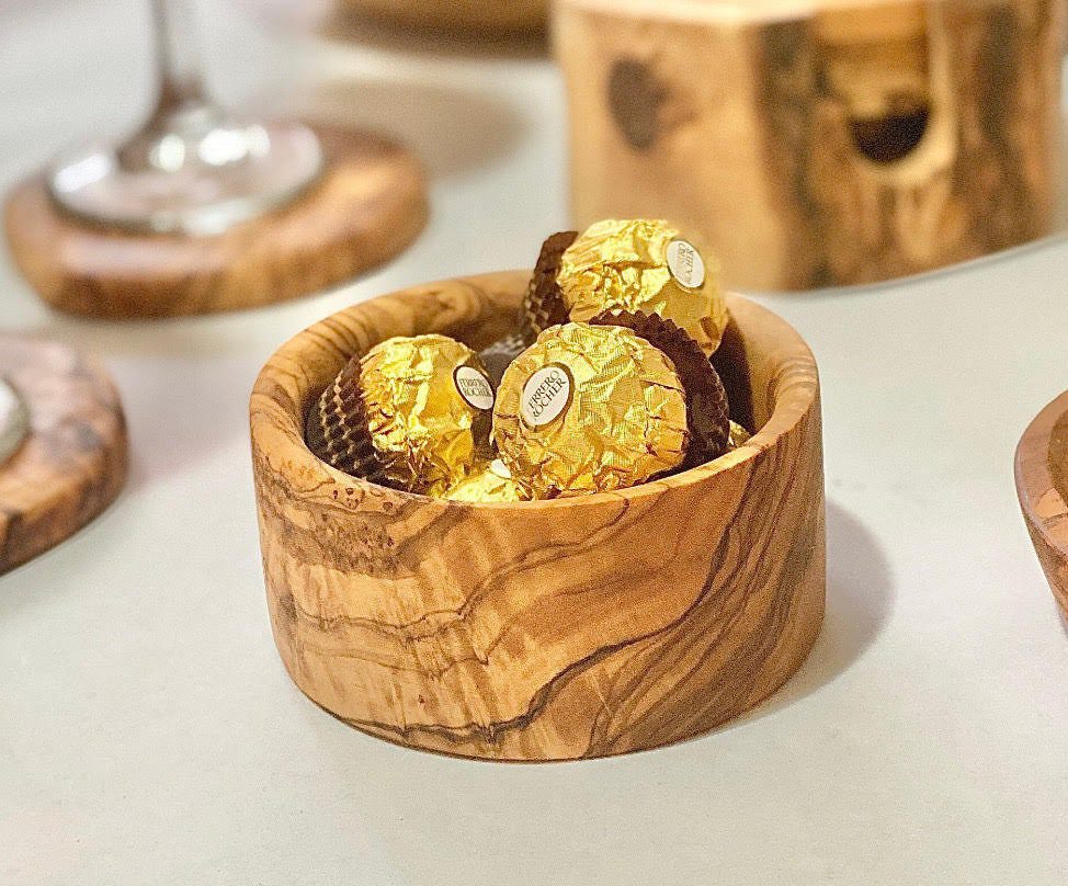 Olive Wood Snack Bowl | Nut Bowl