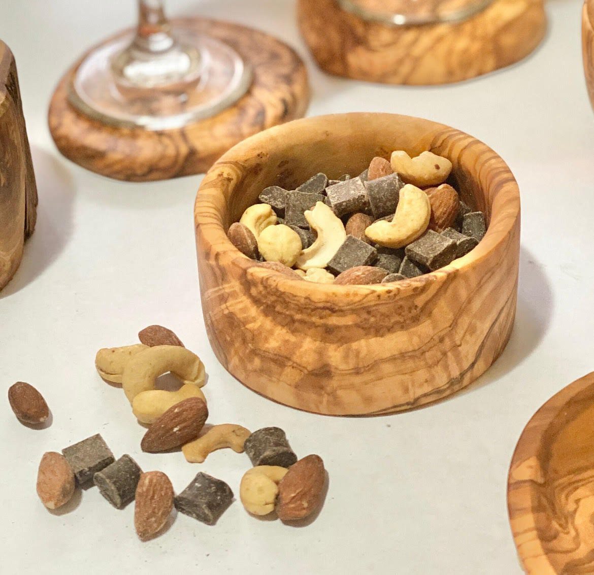 Olive Wood Snack Bowl | Nut Bowl