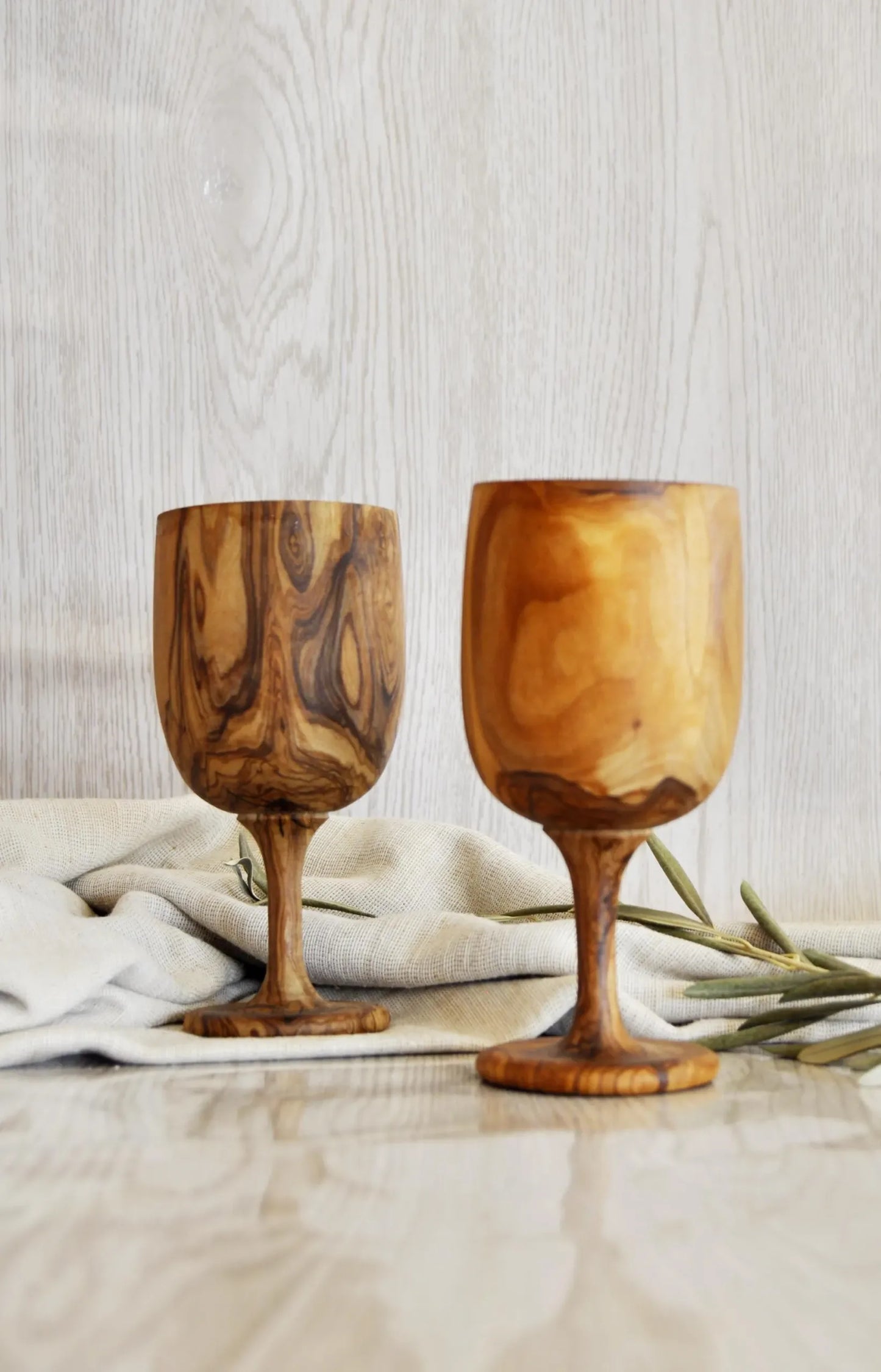 Handcrafted Olive Wood Goblet