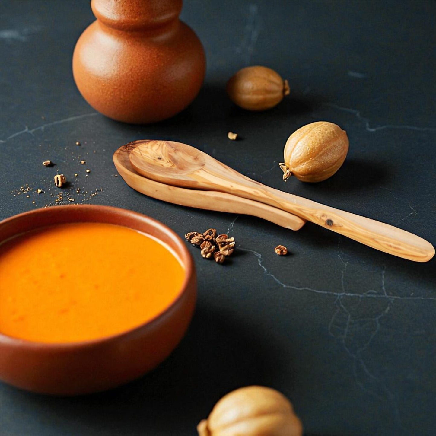 Handcrafted Olive Wood Spoon Rest