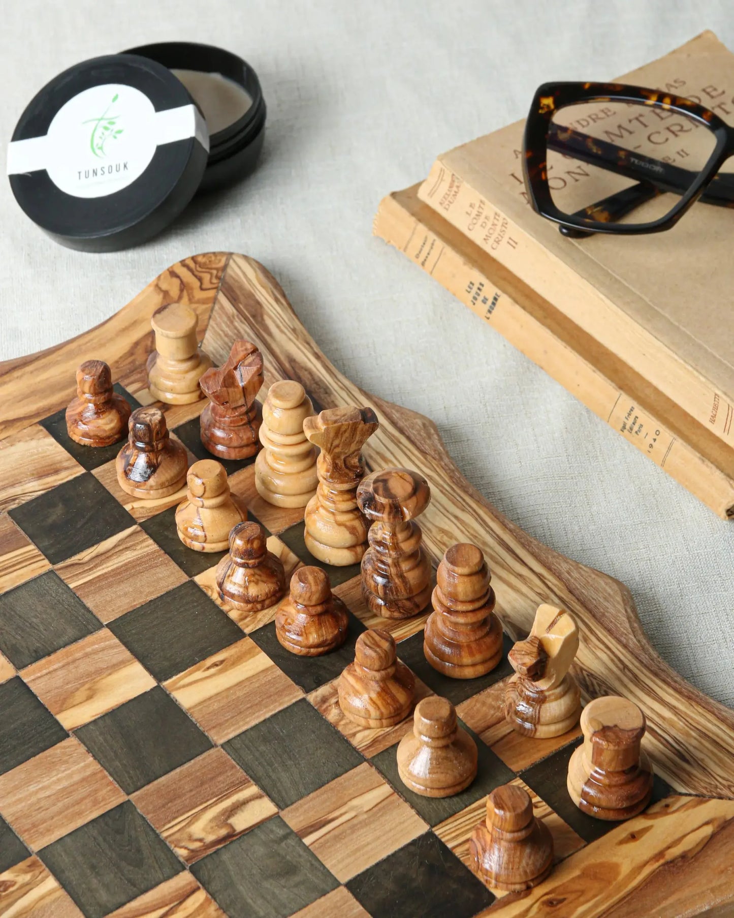 Handcrafted Olive Wood Chess Set