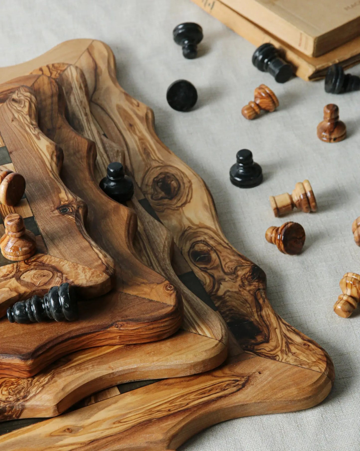 Handcrafted Olive Wood Chess Set