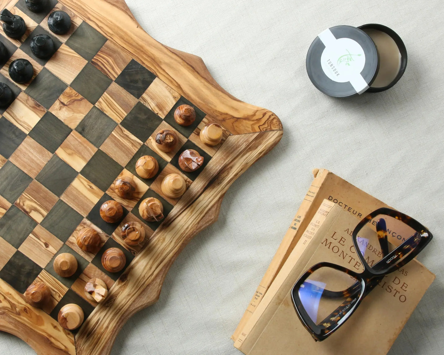 Handcrafted Olive Wood Chess Set
