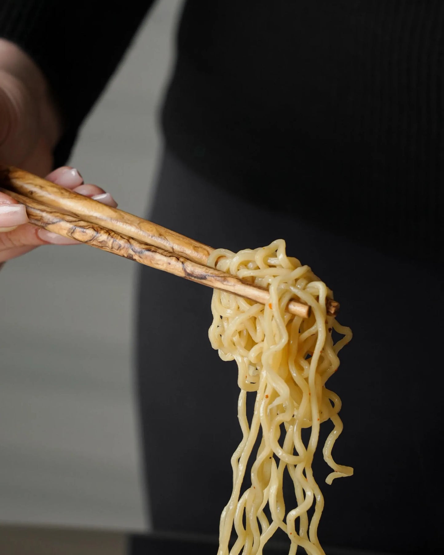 Handcrafted Olive Wood Chopsticks Set