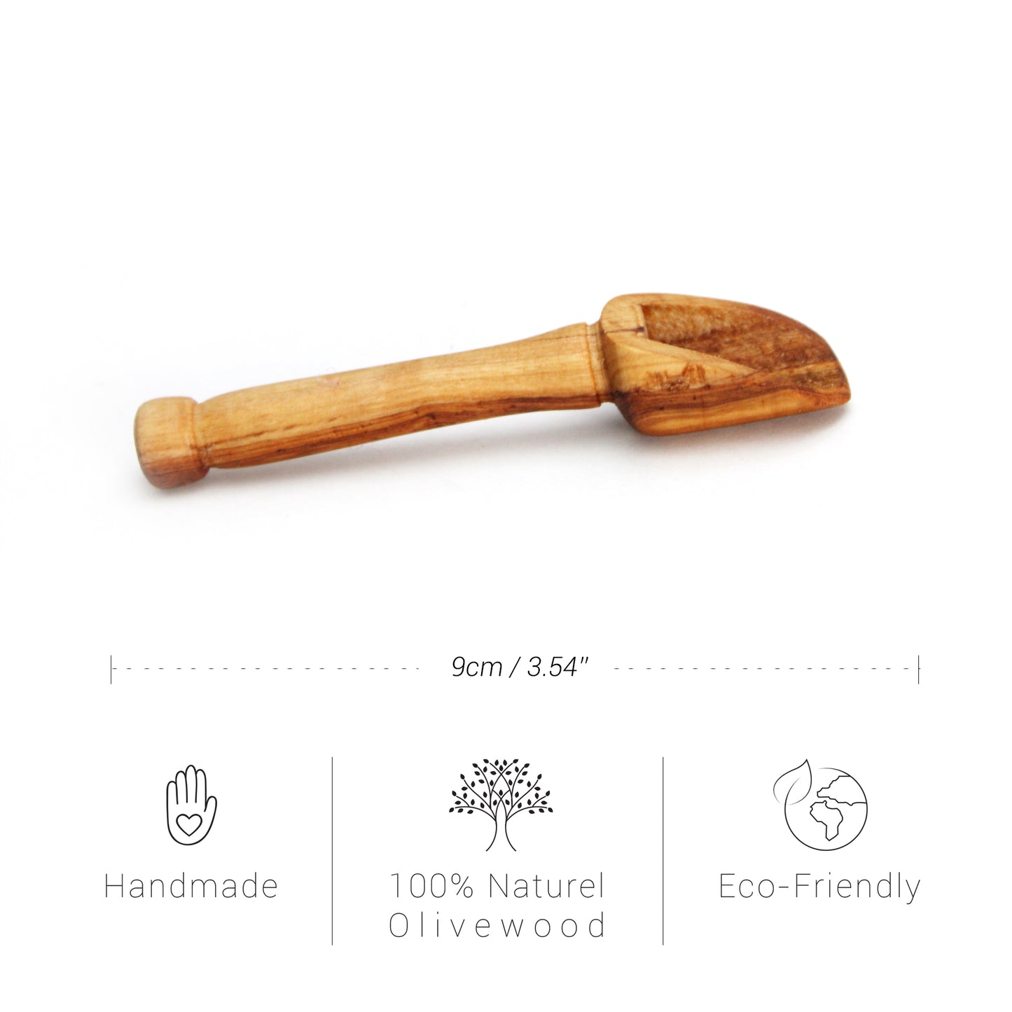 Handcrafted Olive Wood Scoop