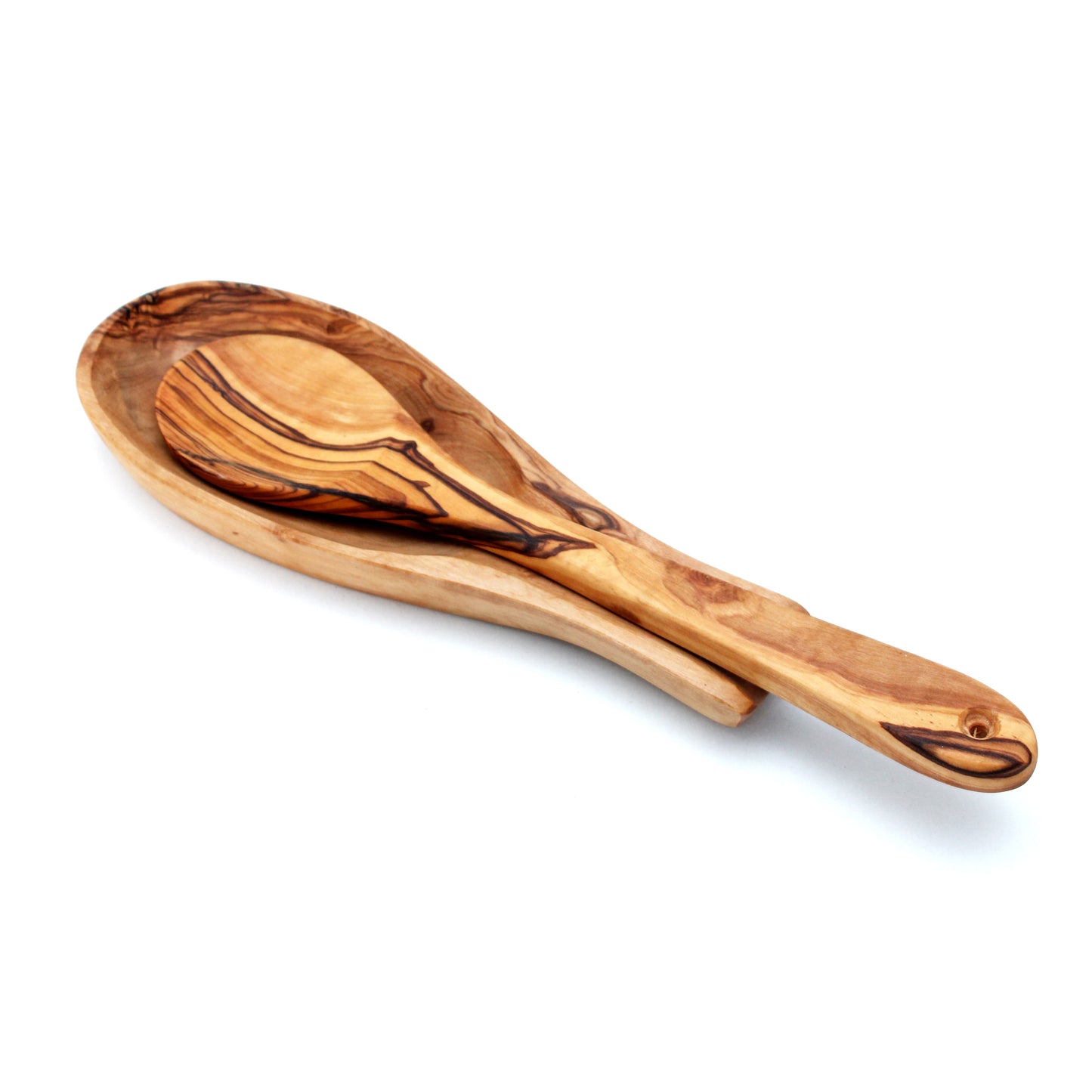 Wooden Handmade Spoon Rest | Hand-carved Spoon Holder