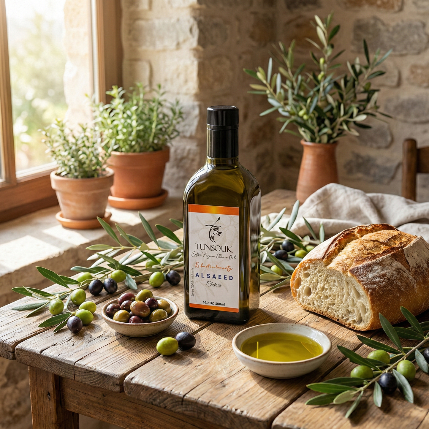 ALSAEED Chetoui Extra Virgin Olive Oil (500ml)