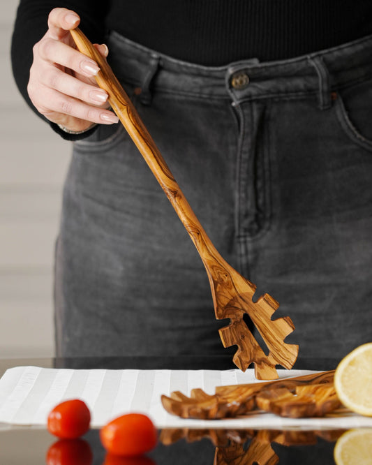 Handmade Olive Wood Spaghetti Spoon