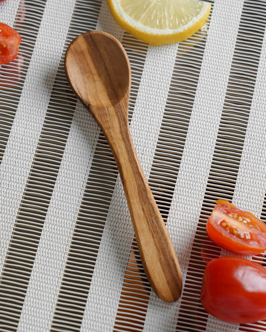 Small Olive Wood Coffee Spoon set