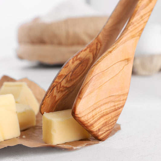 Olive Wood Cheese Tongs