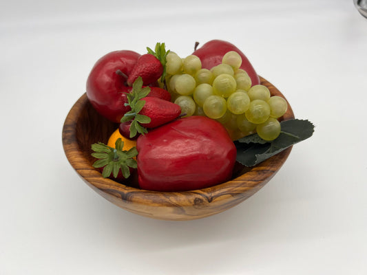 Handmade Olive Wood serving bowl for Fruit or Salad