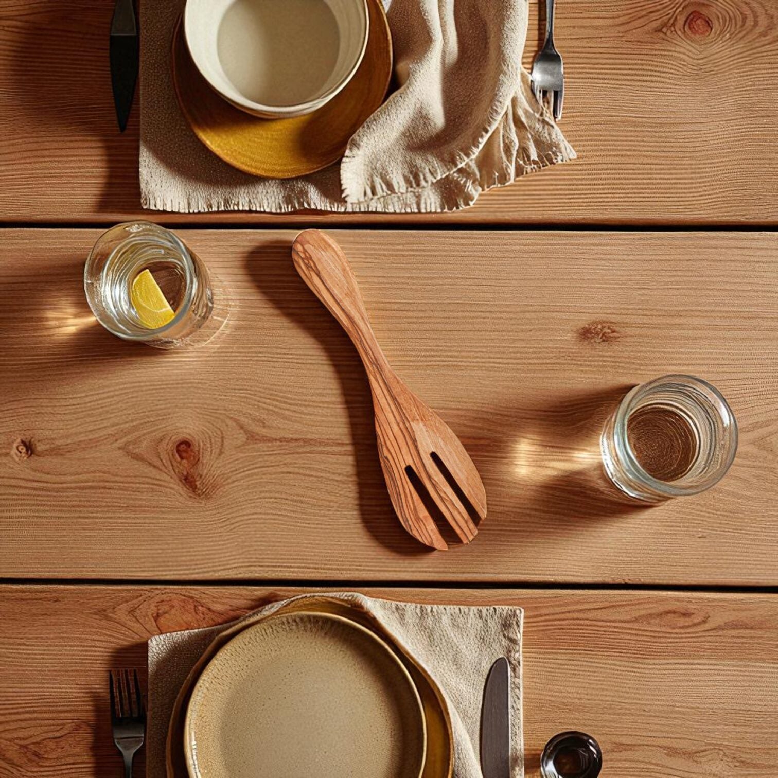 Cooking Fork Handmade from Olive Wood