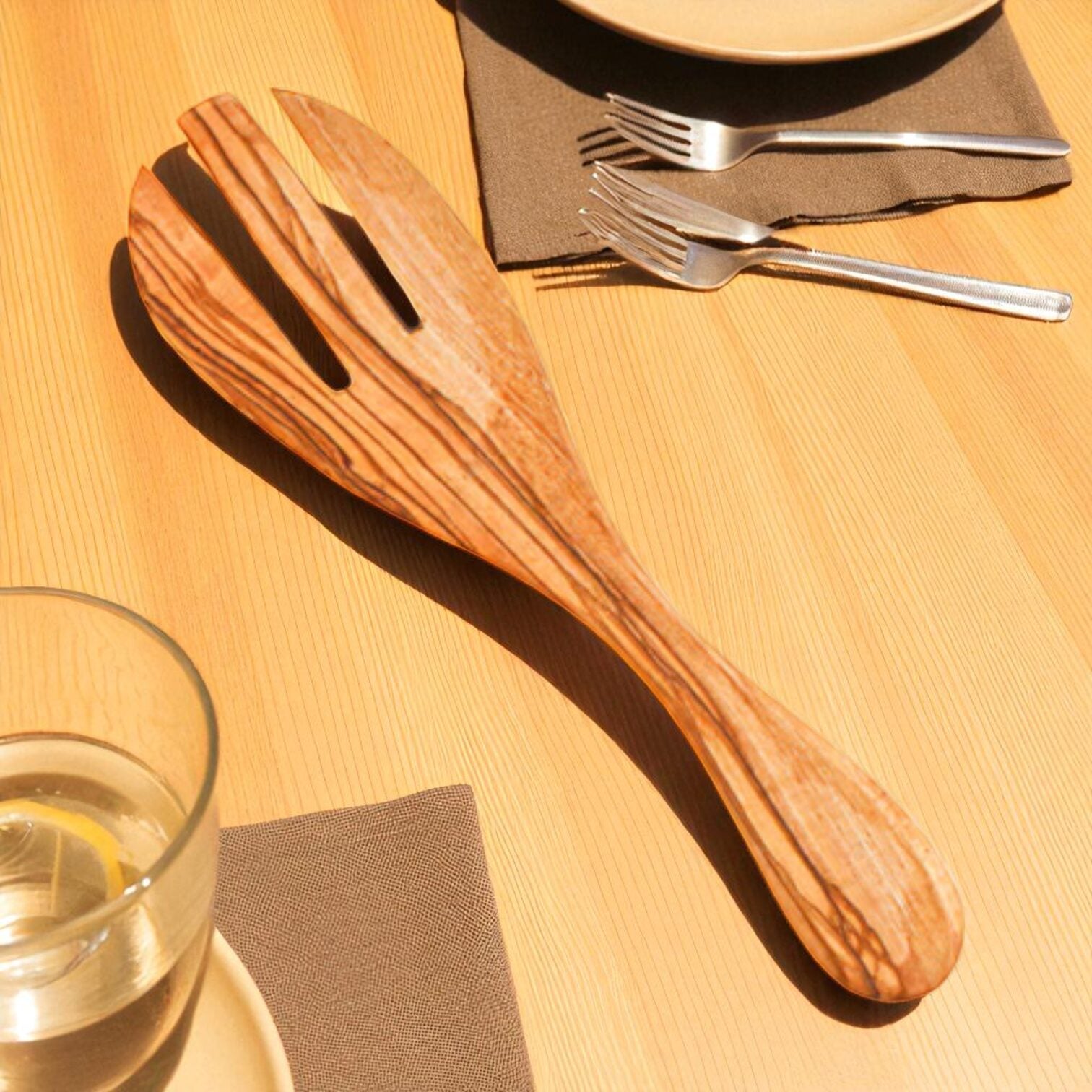 Cooking Fork Handmade from Olive Wood