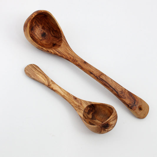 Handcrafted Olive Wood Soup Ladle