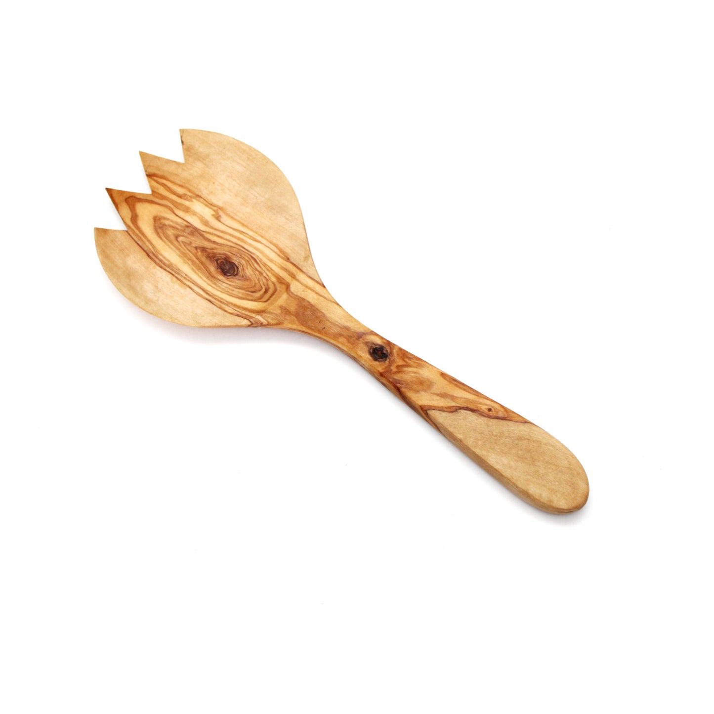 Handcrafted Olive Wood Salad Serving Utensils: Rustic Spoon & Fork Set |