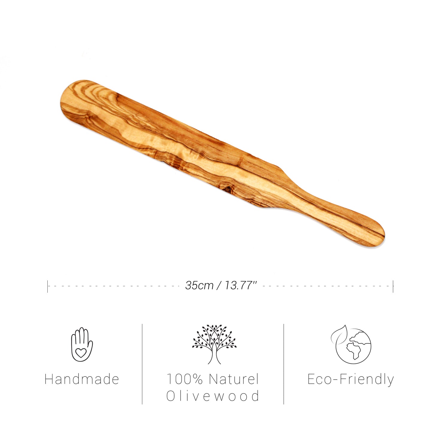 Handmade Olive Wood Crepe Spatula